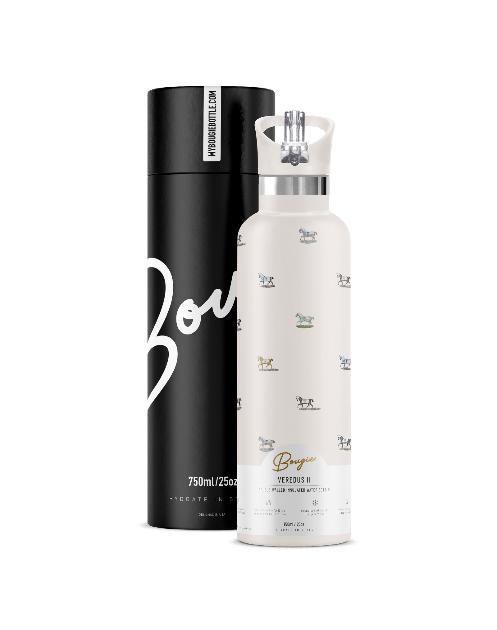 My Bougie Bottle Veredus II 25oz | Heritage Horse Motif