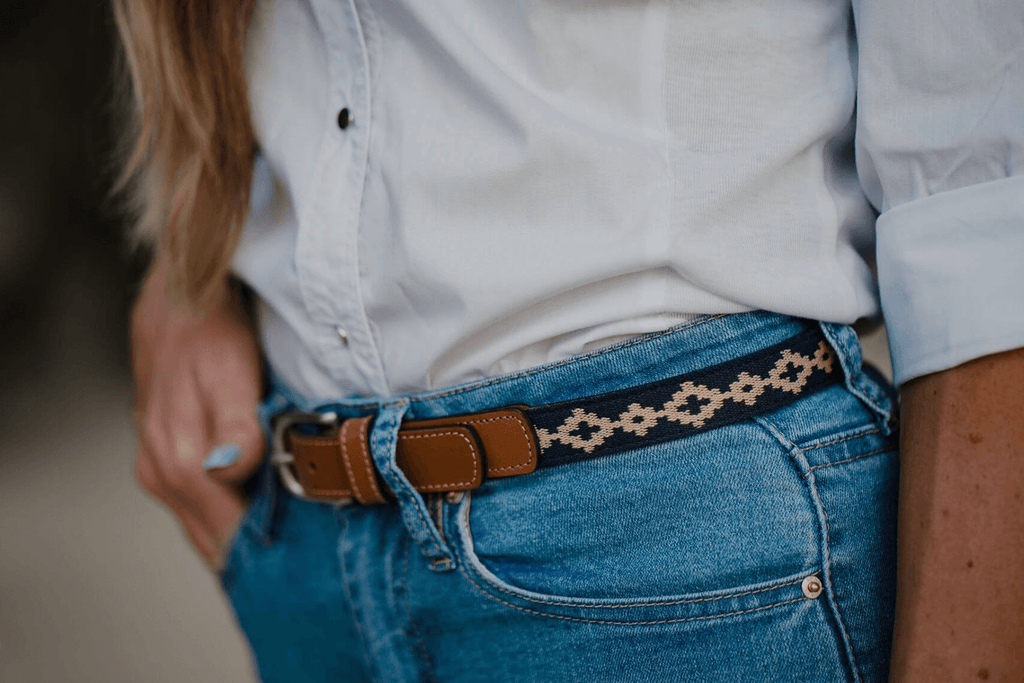 La Matera Limited Edition: Corbina Women's Woven Belt - Thin