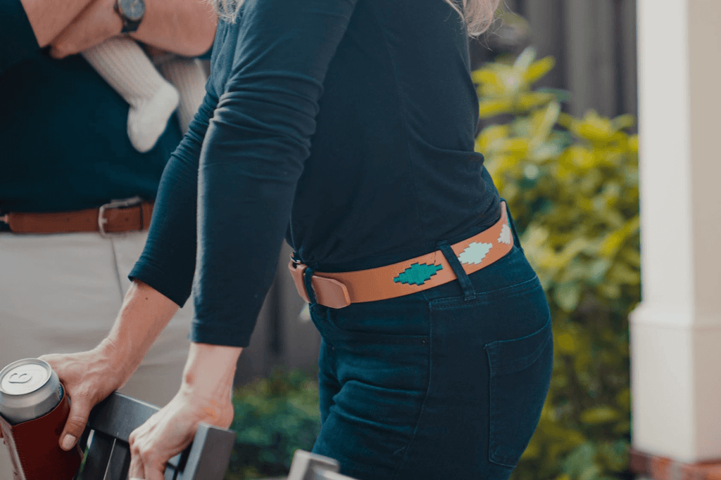 La Matera Limited Edition: Diamante Azul Women's Polo Belt