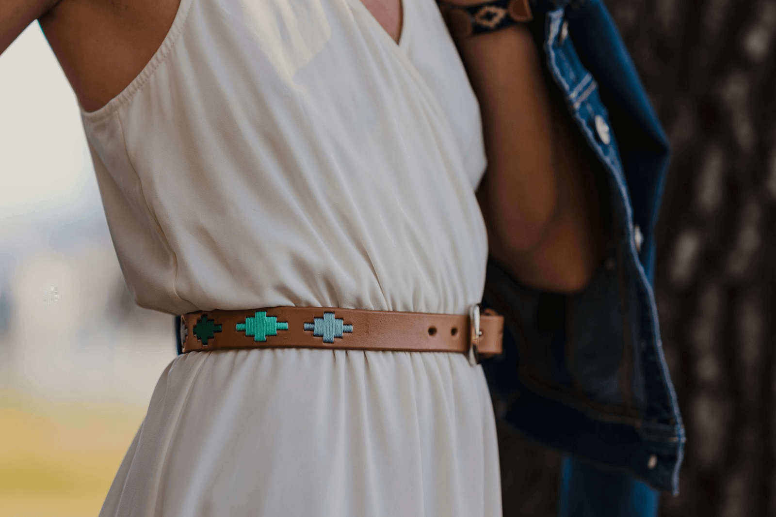 La Matera Limited Edition: Diamante Azul Women's Polo Belt - Thin