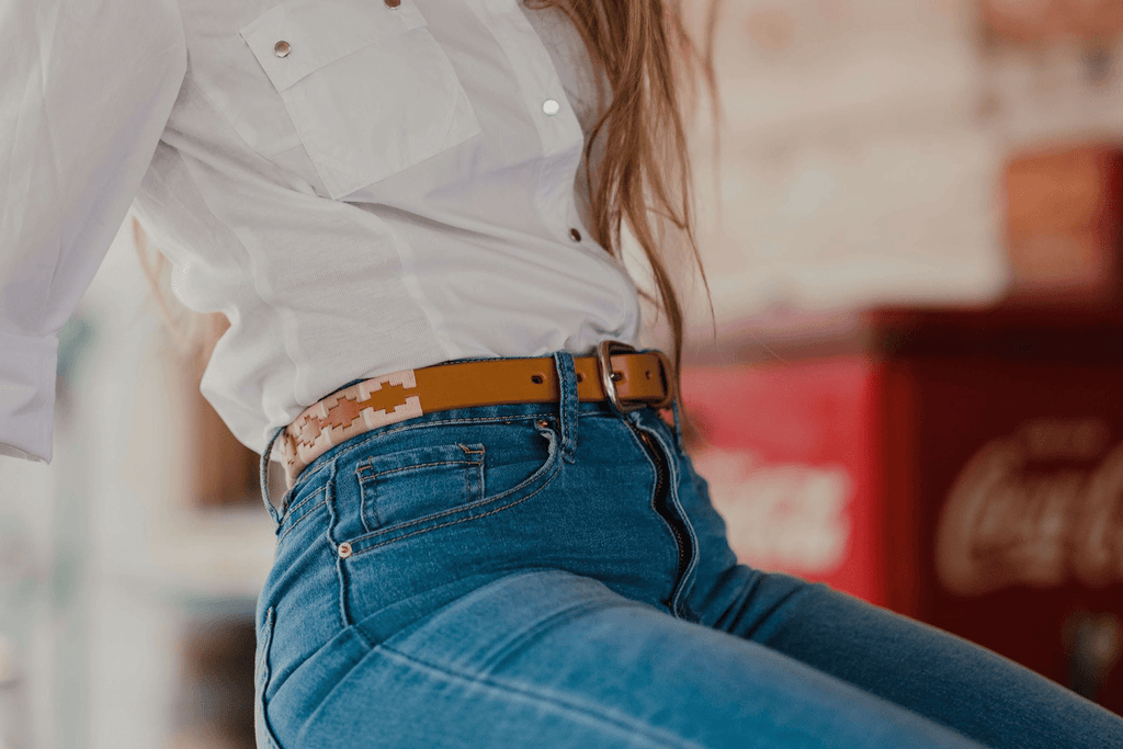 La Matera Limited Edition: La Rosa Women's Polo Belt - Thin