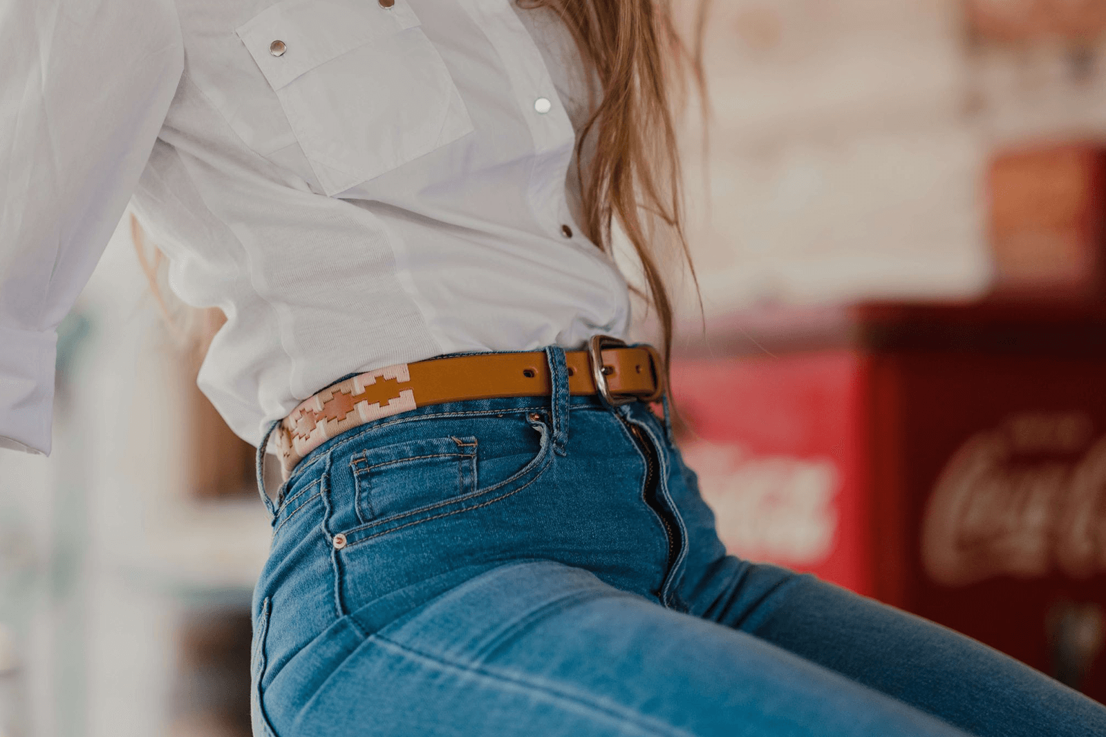 La Matera Limited Edition: La Rosa Women's Polo Belt - Thin