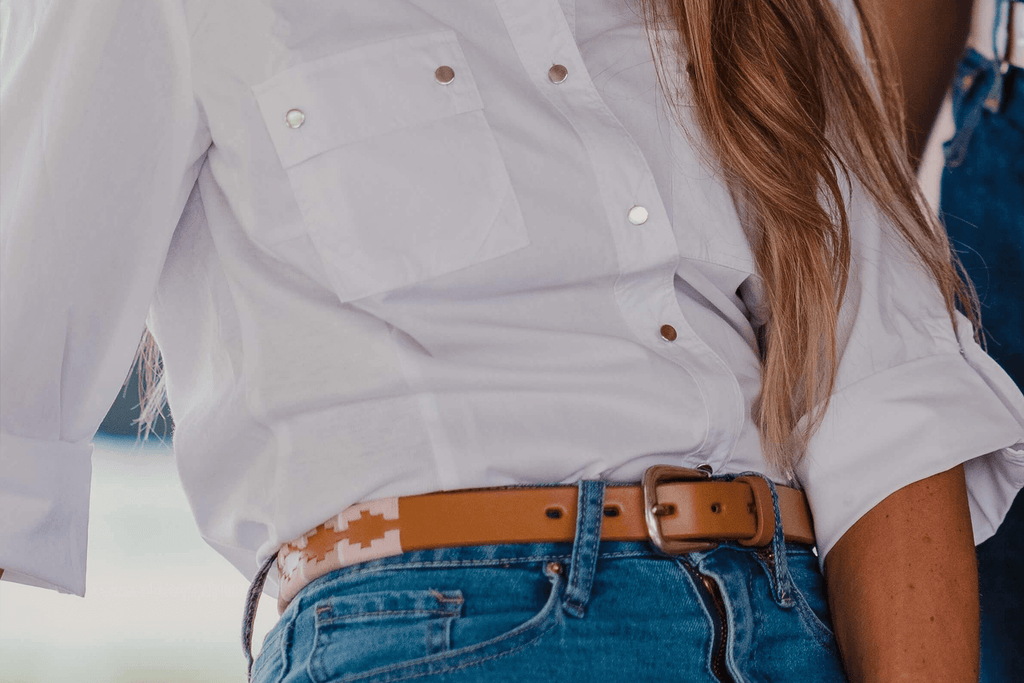La Matera Limited Edition: La Rosa Women's Polo Belt - Thin