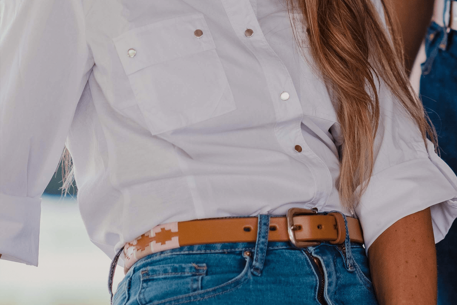 La Matera Limited Edition: La Rosa Women's Polo Belt - Thin