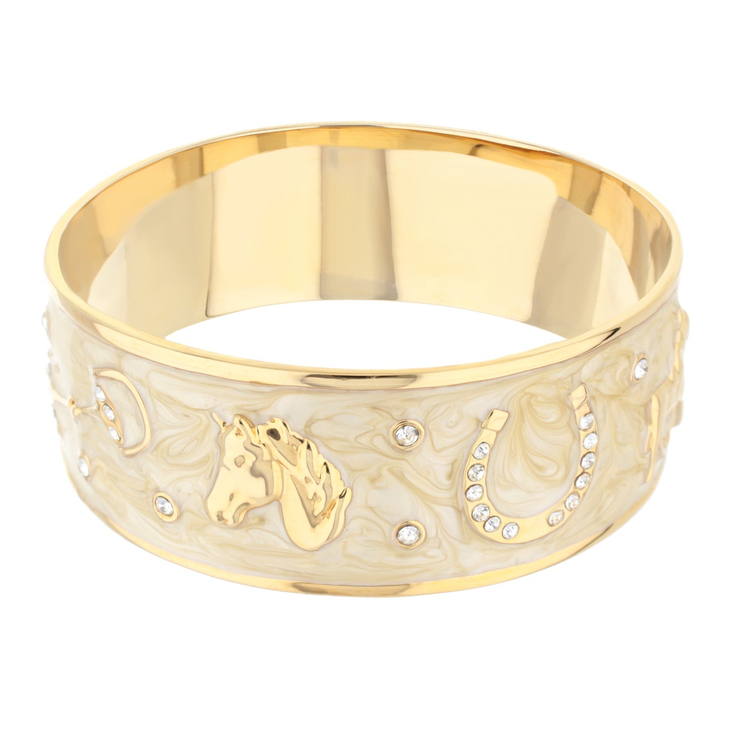 Equestrian Bangle — Russet Horse Head