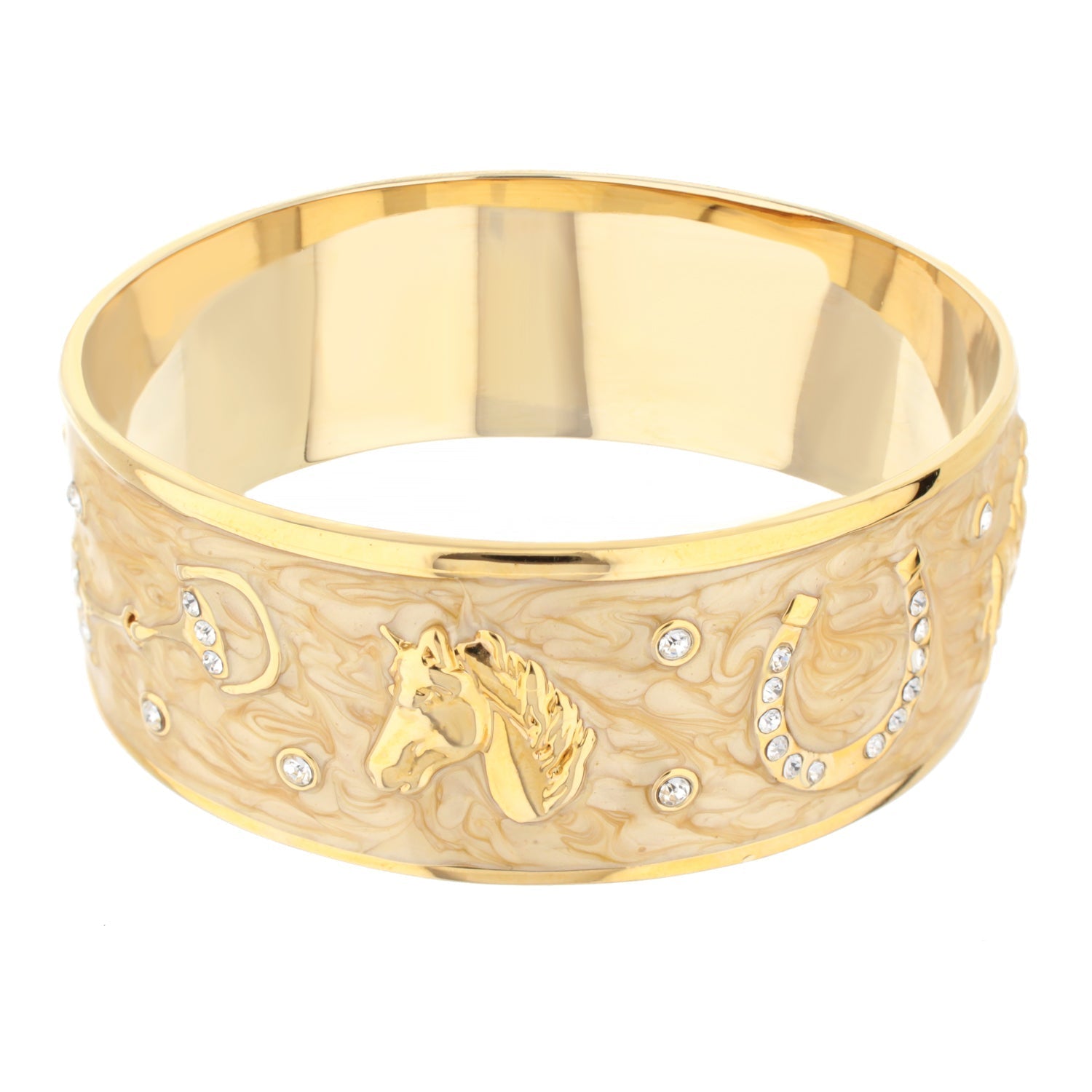 Equestrian Bangle — Russet Horse Head