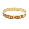 Equestrian Horseshoe Bangle — Flat Band Row