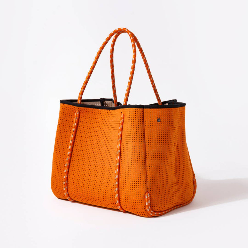 Large Neoprene Tote Bag Orange