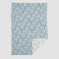 Baby Reversible Cotton Knit Blanket - Bits