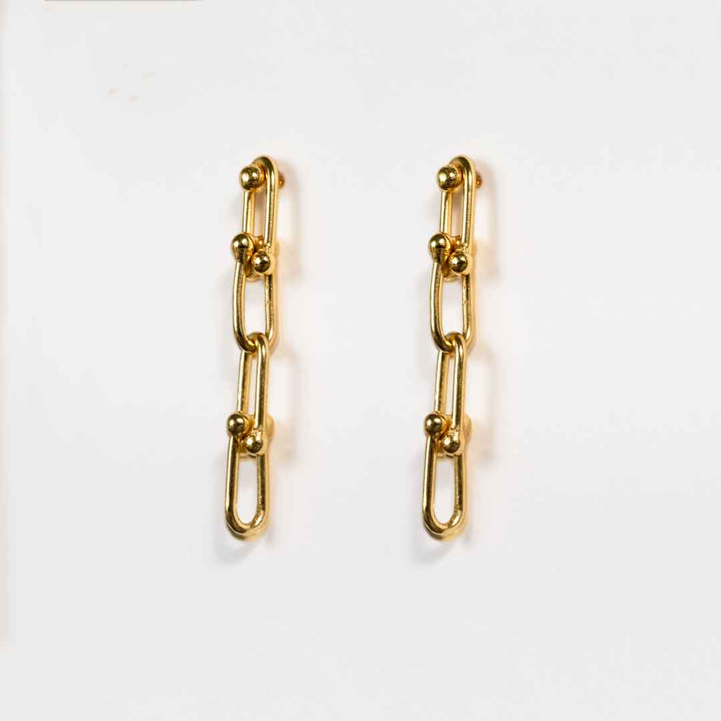 Bellamy - Horseshoe Link Equestrian Bracelet in Gold