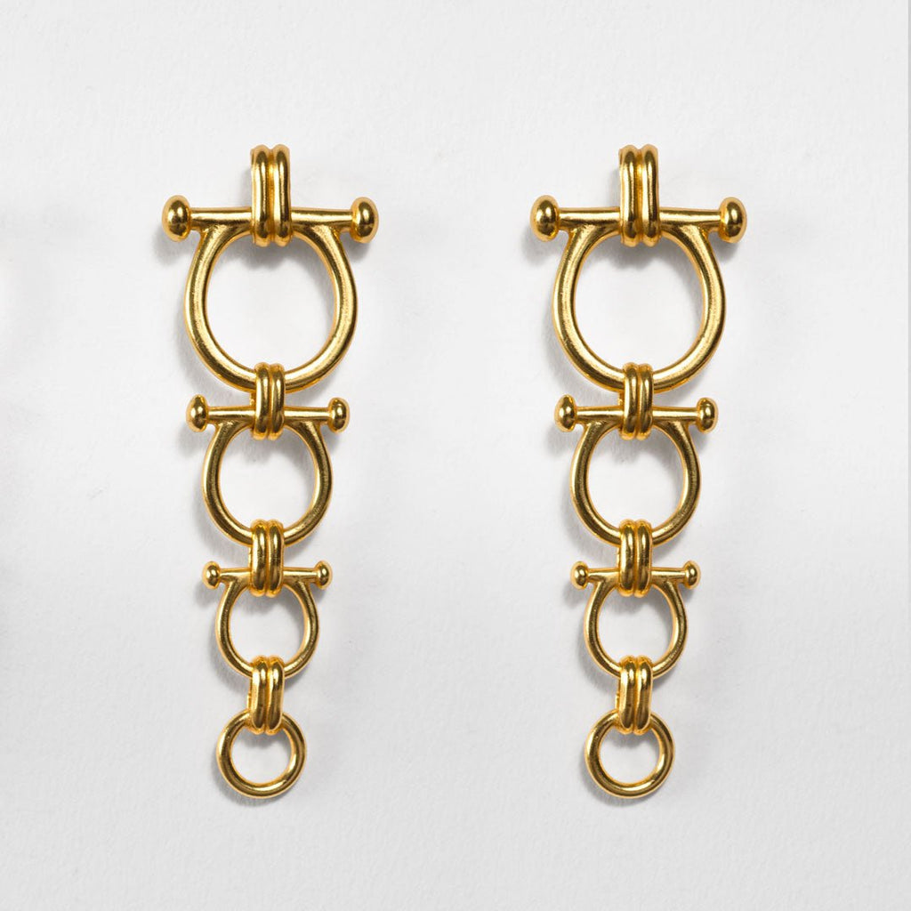 Bocara - Horse Bit Equestrian Link Bracelet in Gold