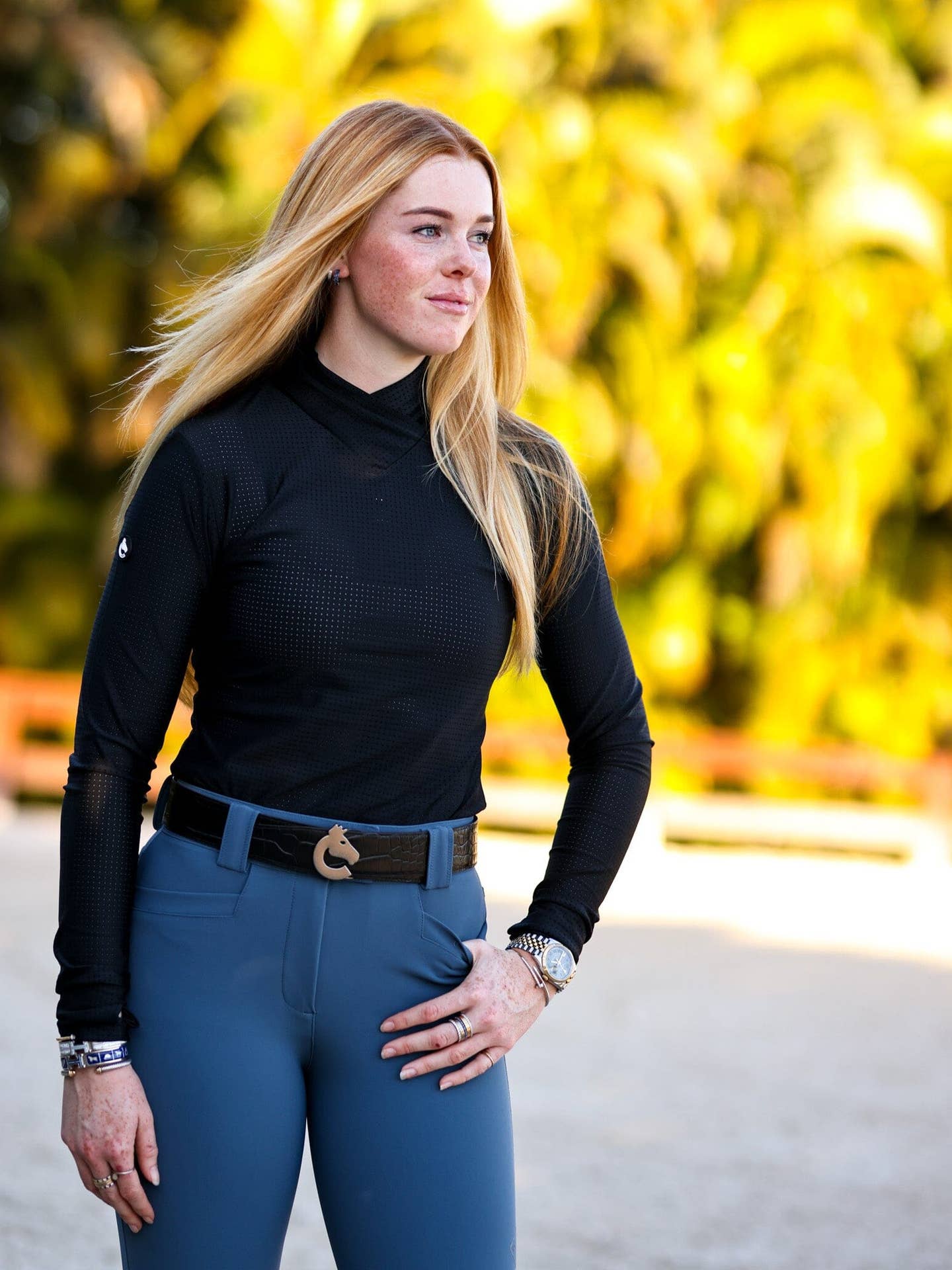 Criniere Life Juliette High Compression Breeches | Slate Blue