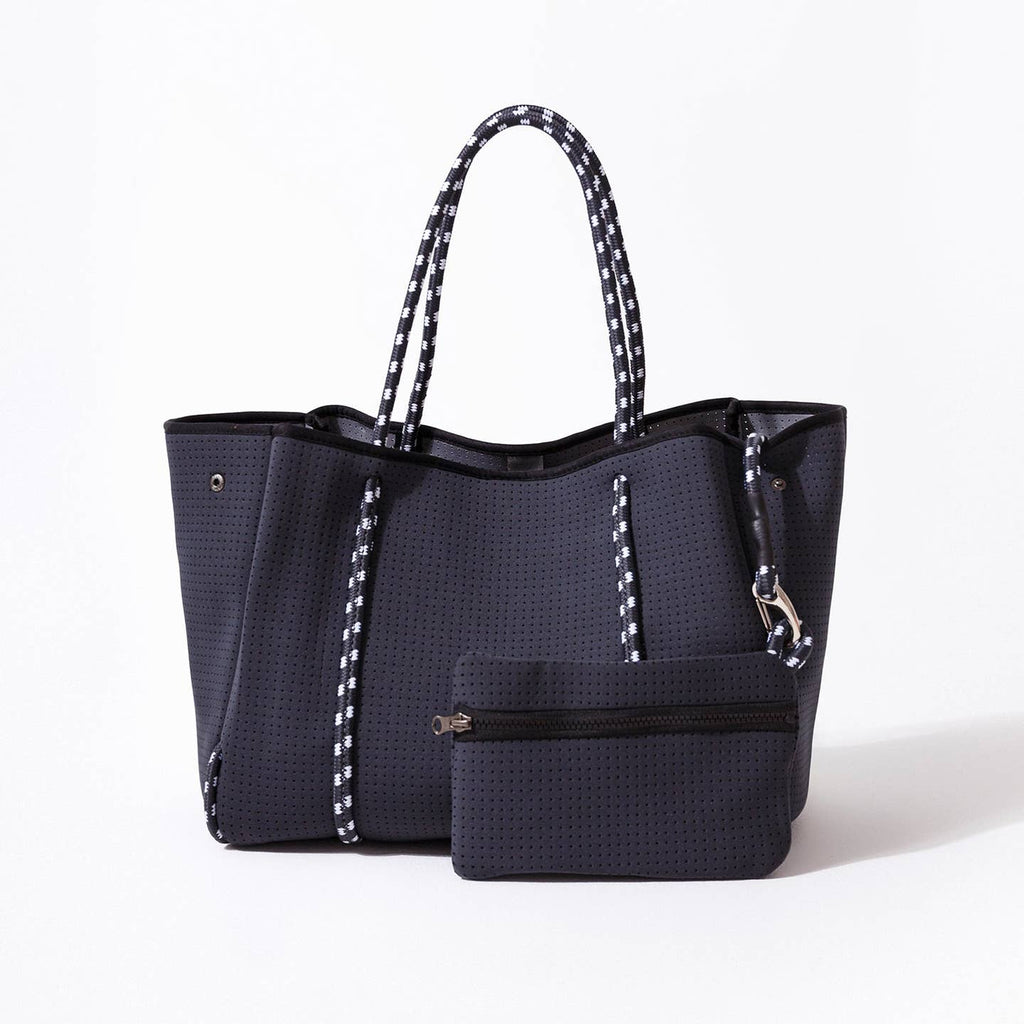 Large Neoprene Tote Bag Shades of Grey