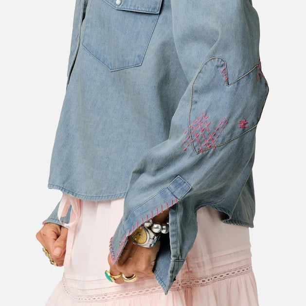 Kerri Rosenthal Western Pia Denim Shirt