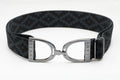 Charcoal Polo - 1.5" Gunmetal Stirrup Elastic Belt