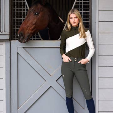 Criniere Juliette High Compression Breeches | Hunter Green