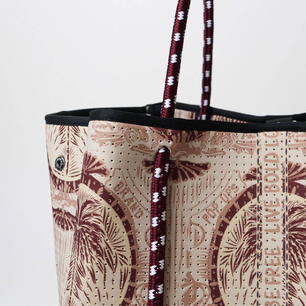 EVERYDAY TOTE POP UPS SCARF BEIGE