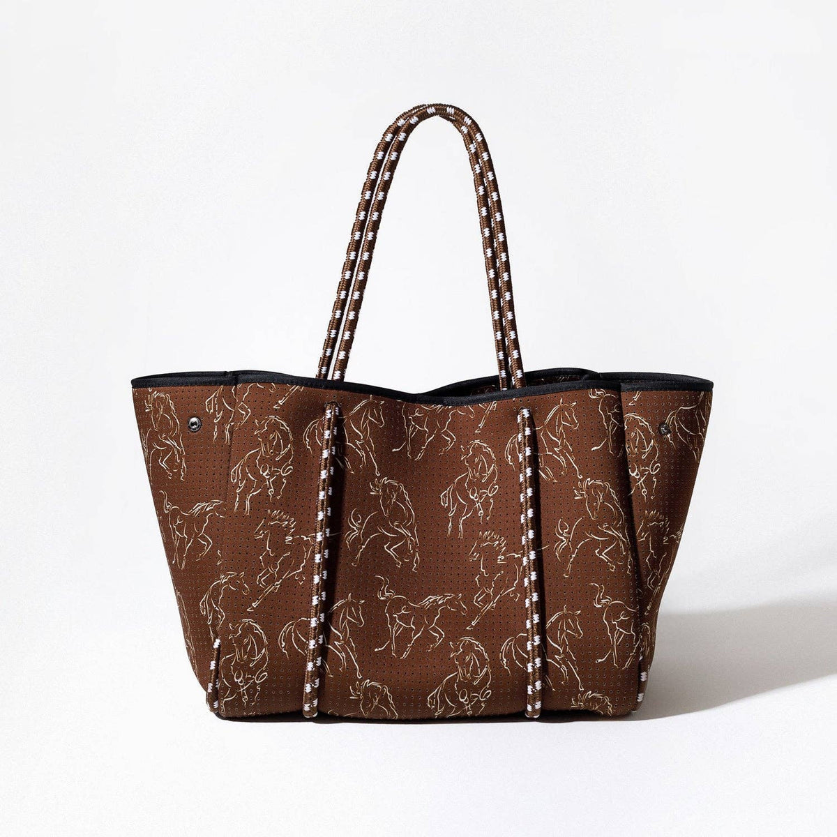 EVERYDAY TOTE HORSE PRINT ESPRESSO