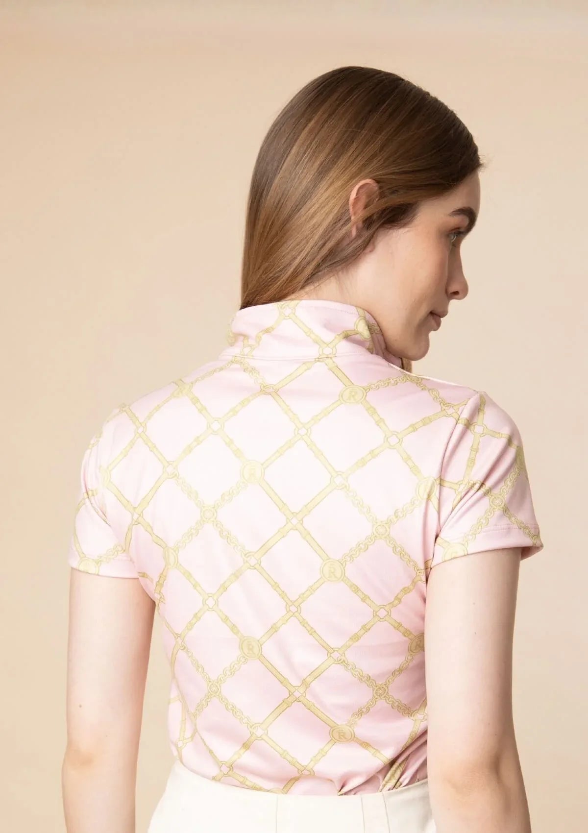 Harmony Midlayer – Beltina Print Rose – Short Sleeve