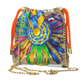 Vintage Rubans du Cheval Blanc Scarf Drawstring Crossbody Bag