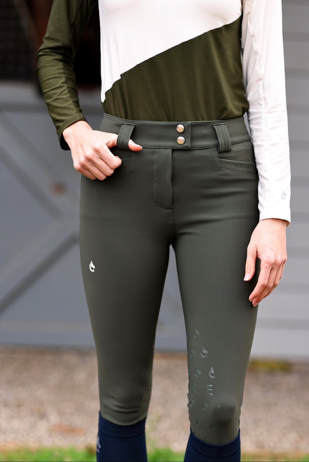 Juliette High Compression Breeches | Hunter Green