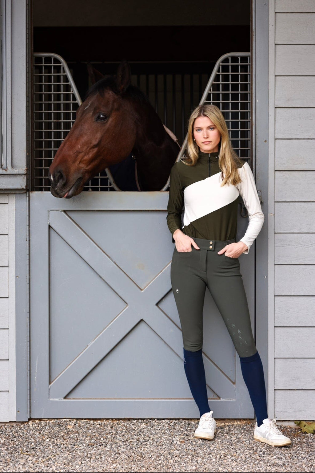 Juliette High Compression Breeches | Hunter Green