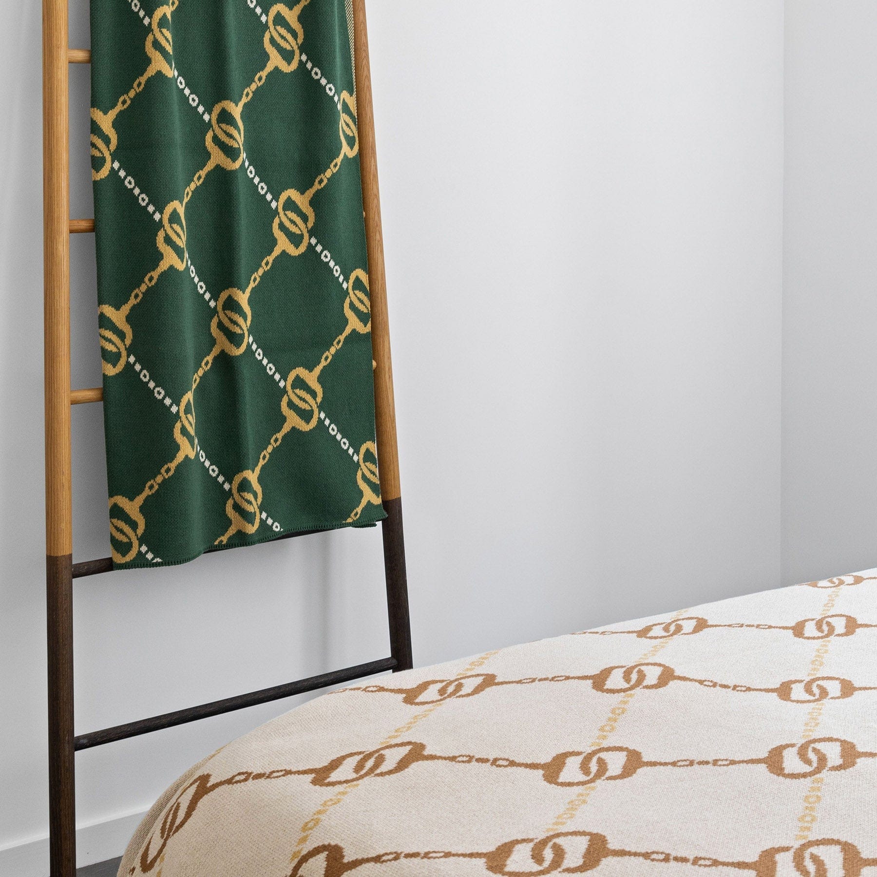 Cotton Sustainable Knit Throw Blanket - Equestrian House of Bits
