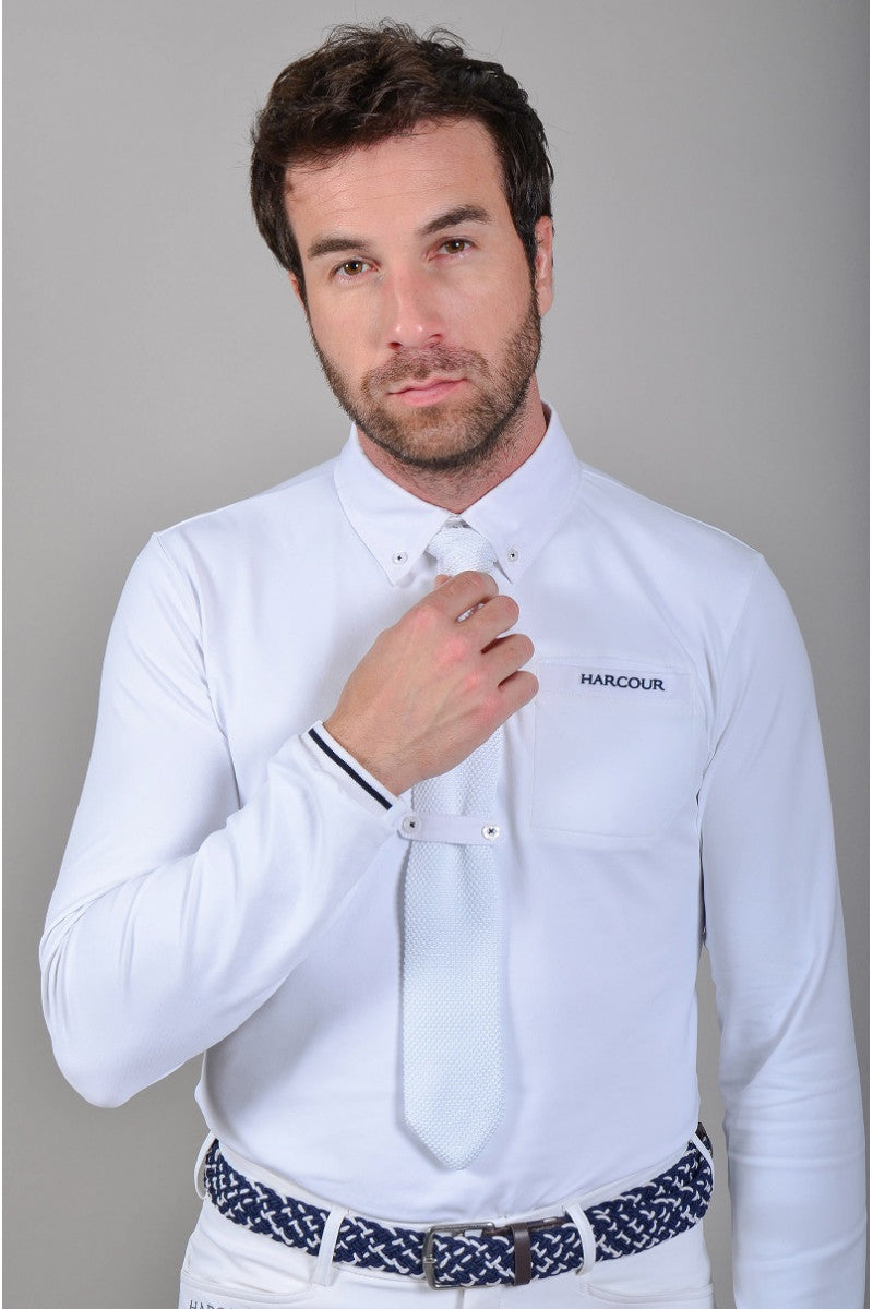 Harcour Piano Mens long sleeve polo