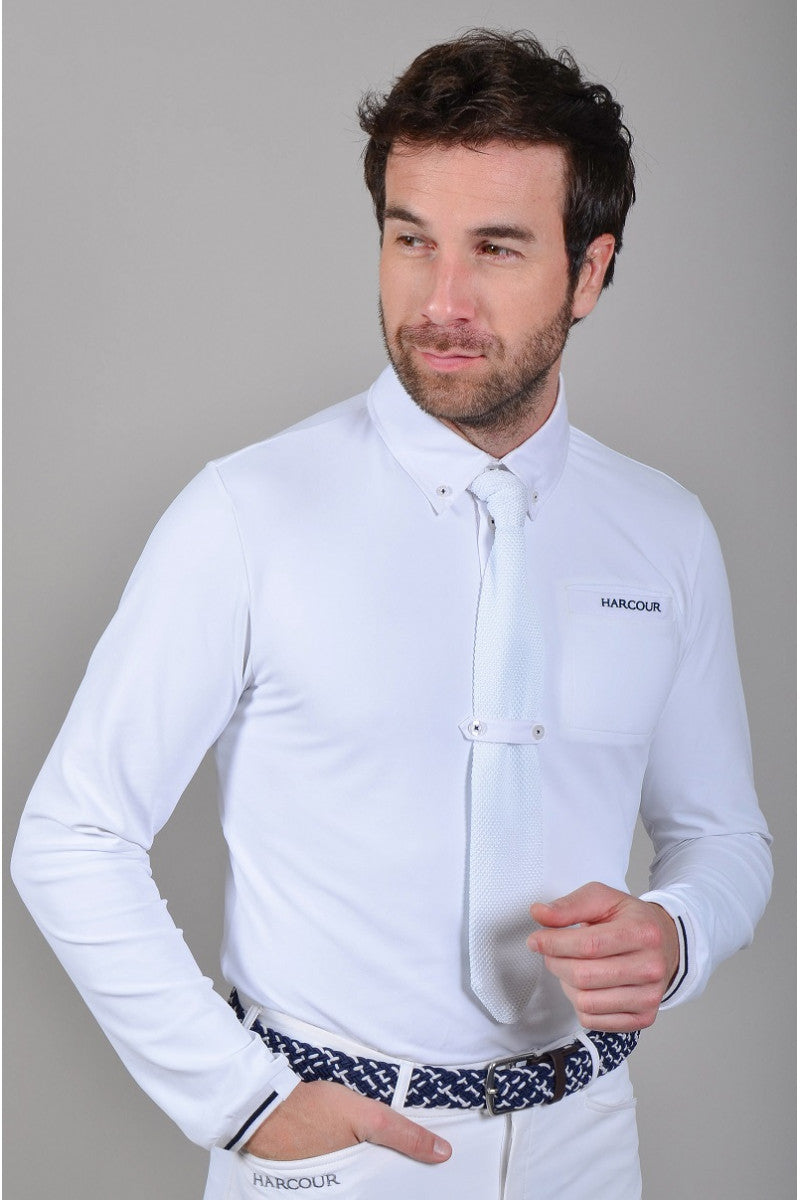 Harcour Piano Mens long sleeve polo