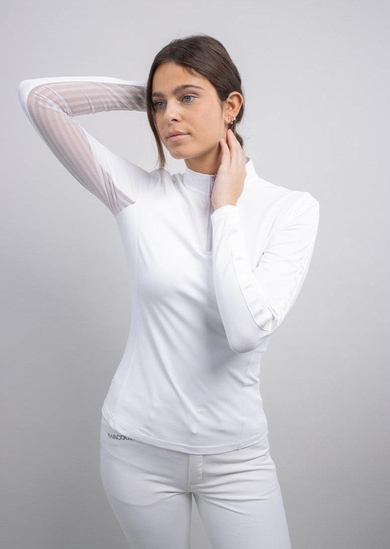 Harcour Poris - Womens 1/4 Zip Long Sleeve Technical Shirt