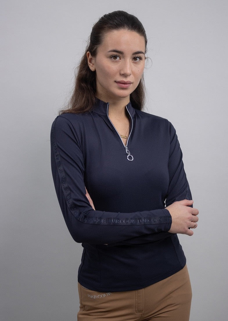 Harcour Poris - Womens 1/4 Zip Long Sleeve Technical Shirt
