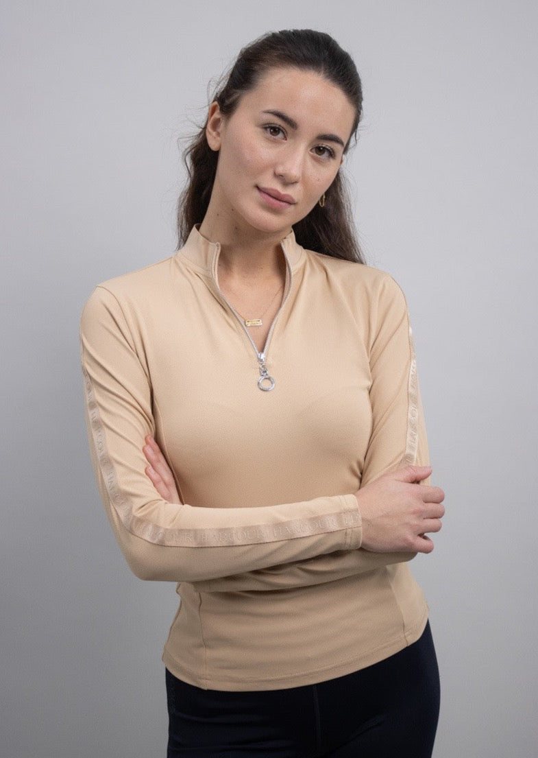 Harcour Poris - Womens 1/4 Zip Long Sleeve Technical Shirt