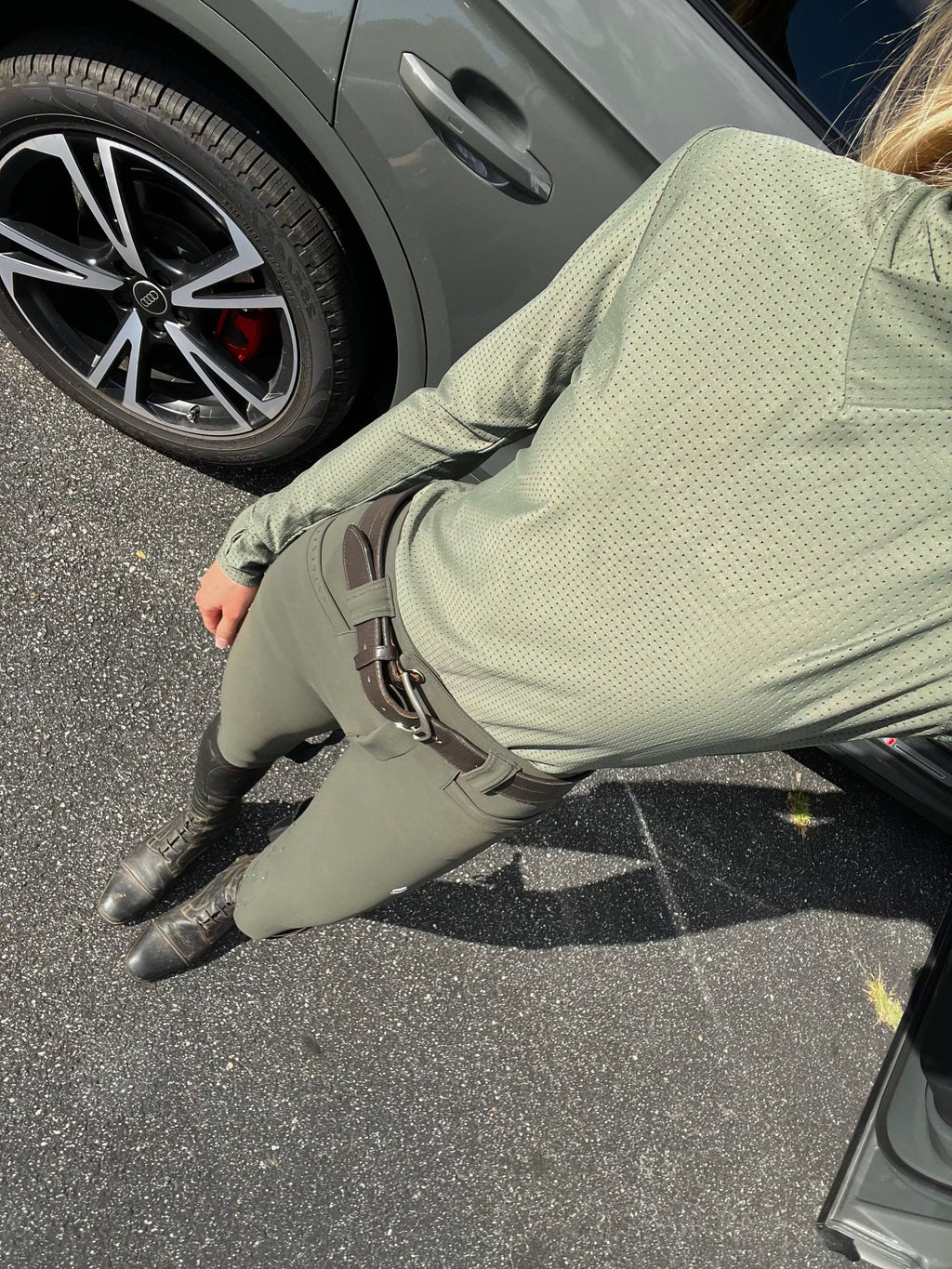 Juliette High Compression Breeches | Hunter Green