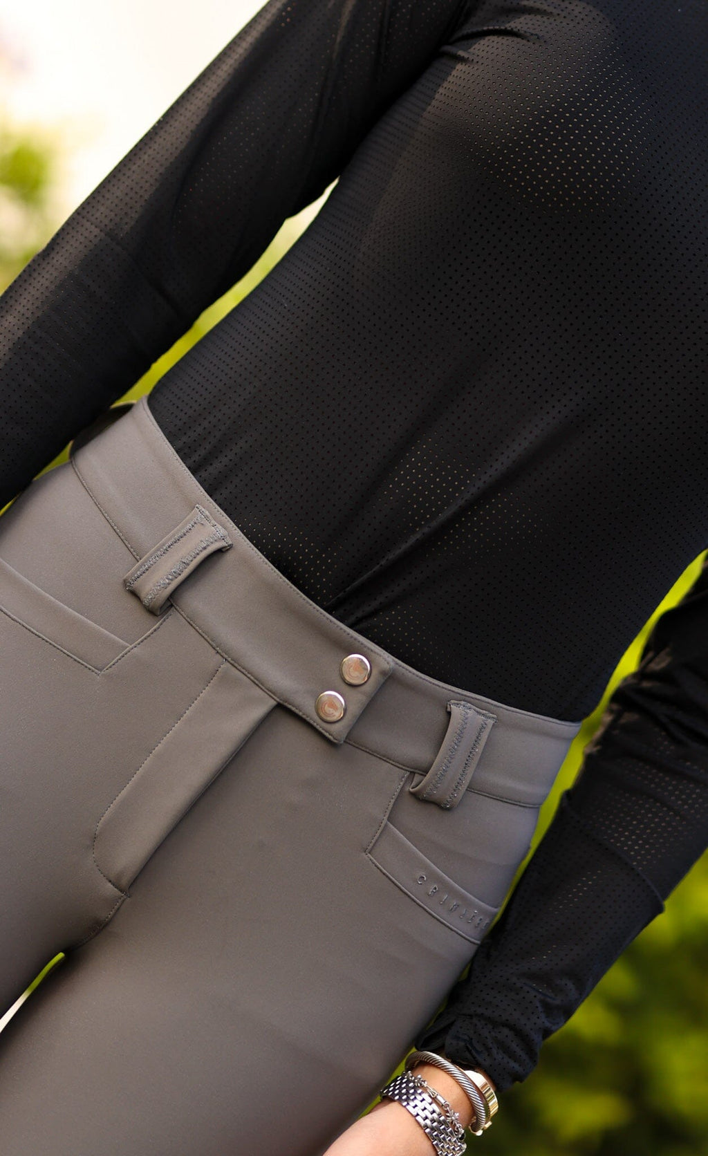 Juliette High Compression Breeches | Perfect Gray