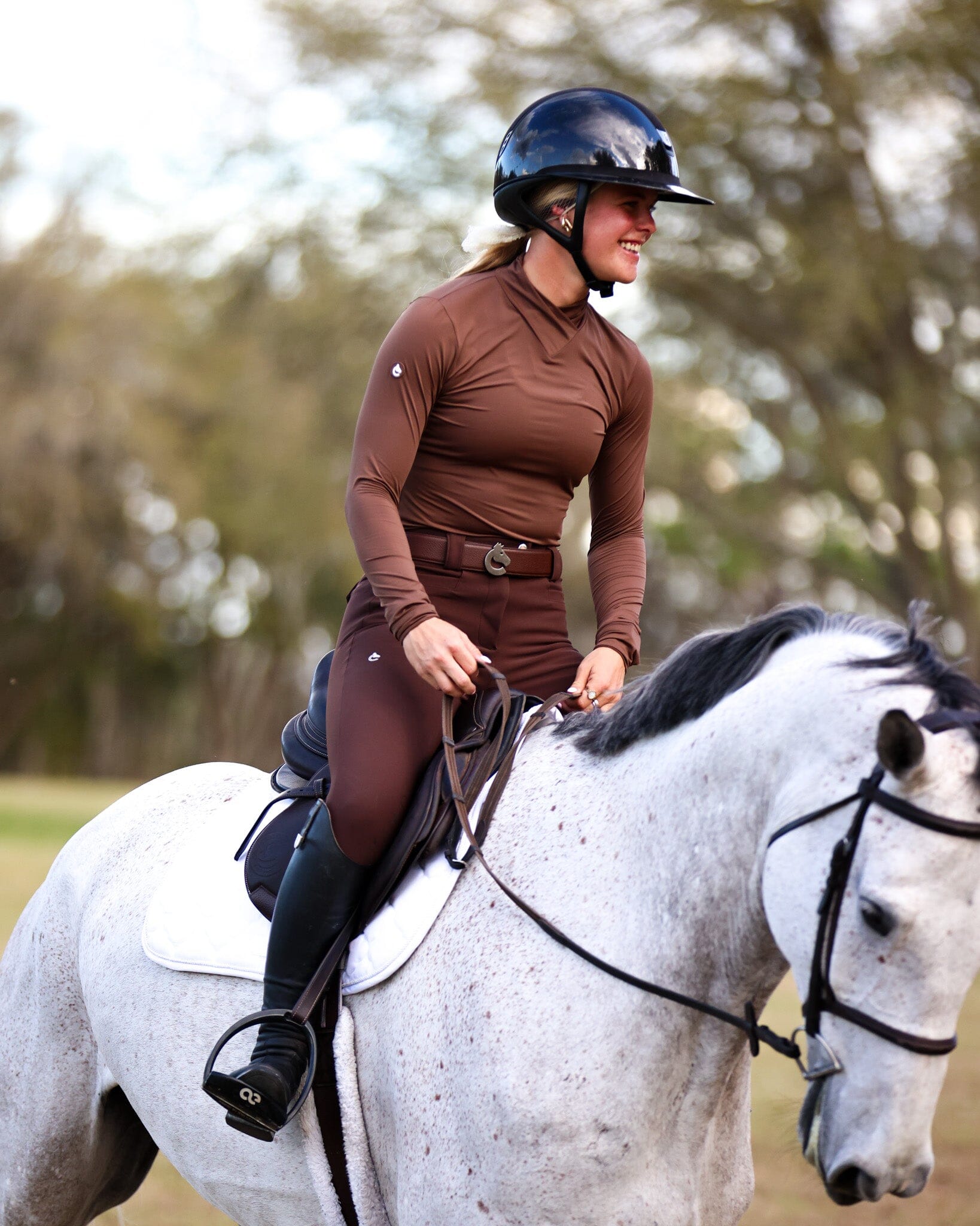 Juliette High Compression Breeches | Mocha