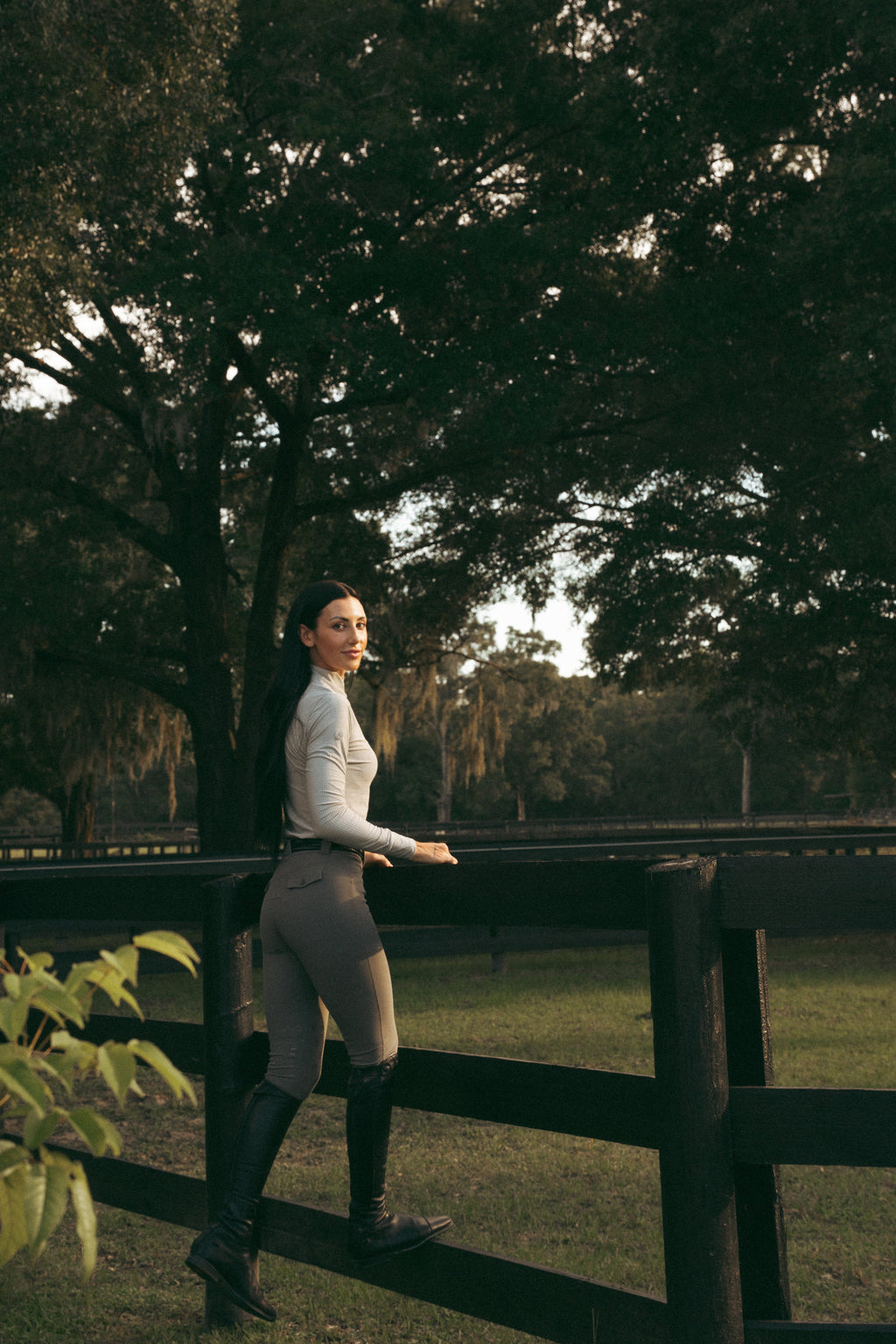 Juliette High Compression Breeches | Perfect Gray