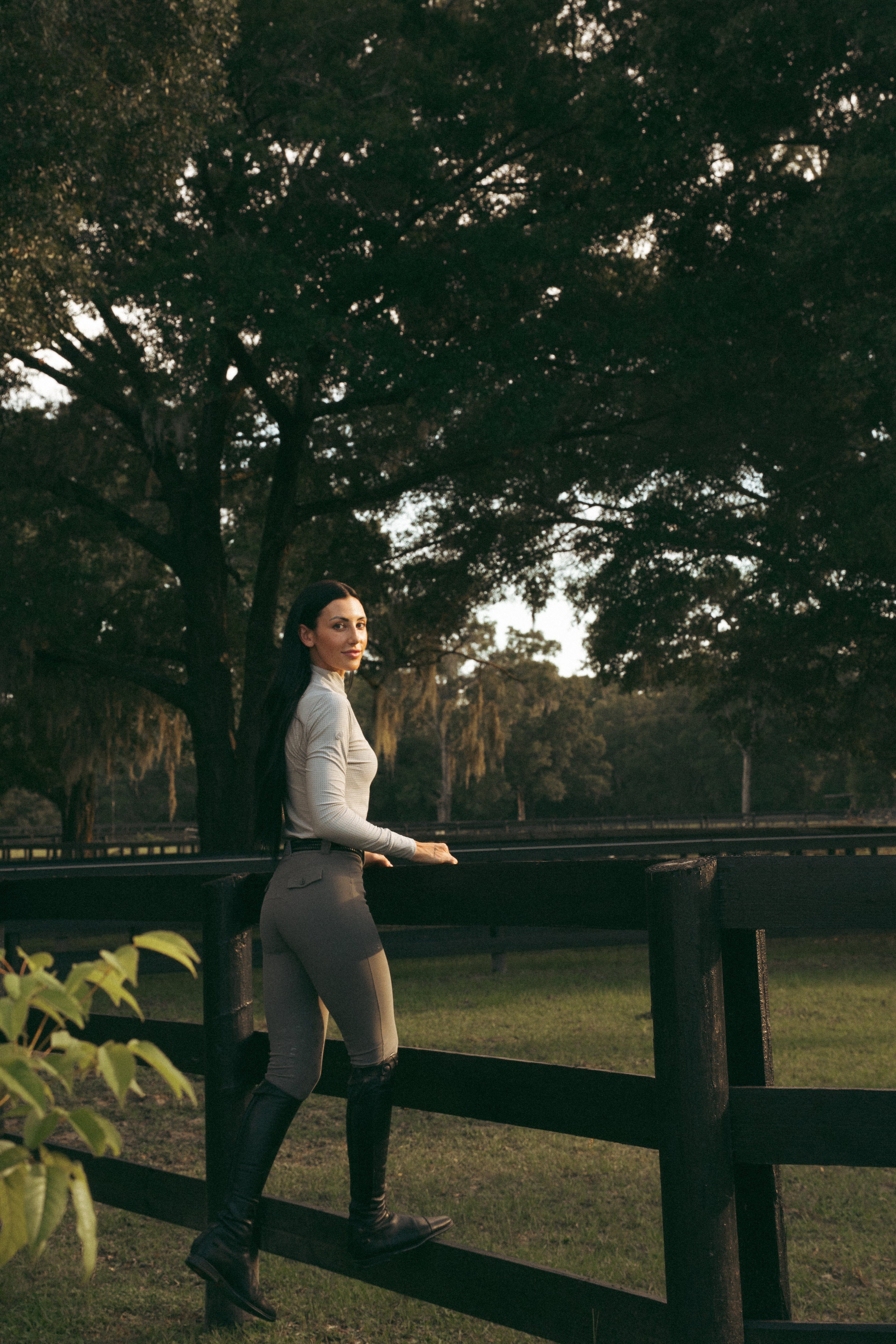 Juliette High Compression Breeches | Perfect Gray