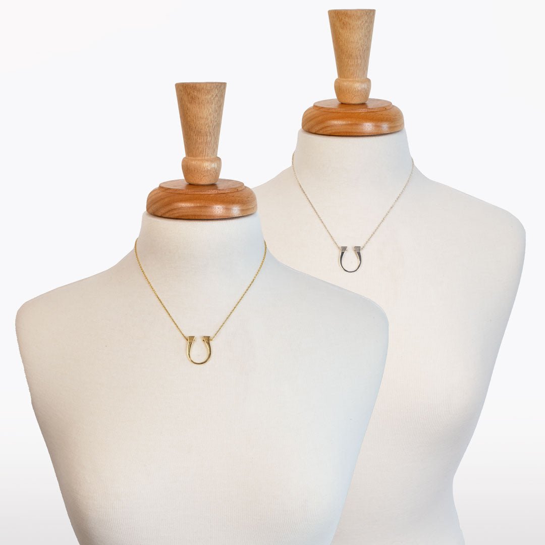 Lucky Nail - Horseshoe Nail Equestrian Necklace in Silver