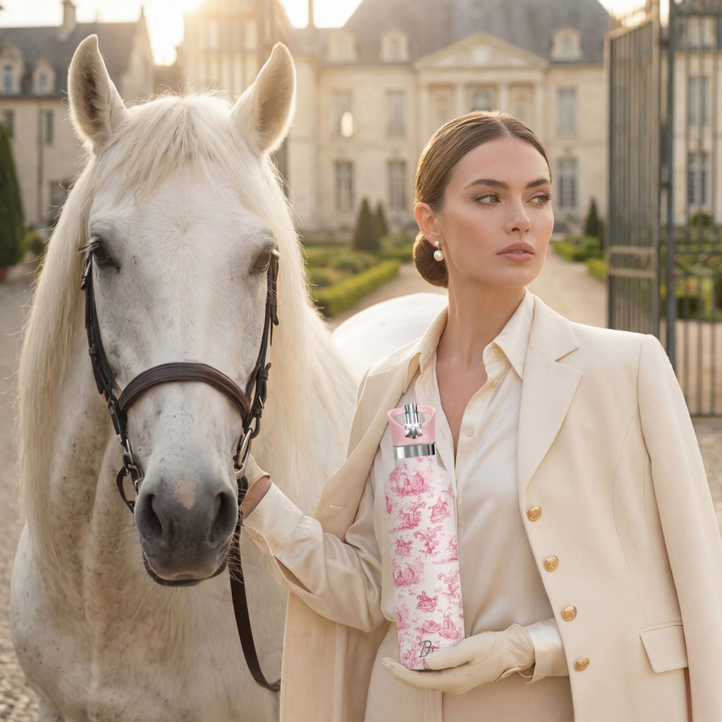 My Bougie Bottle Chevalier 25oz | Equestrian Toile