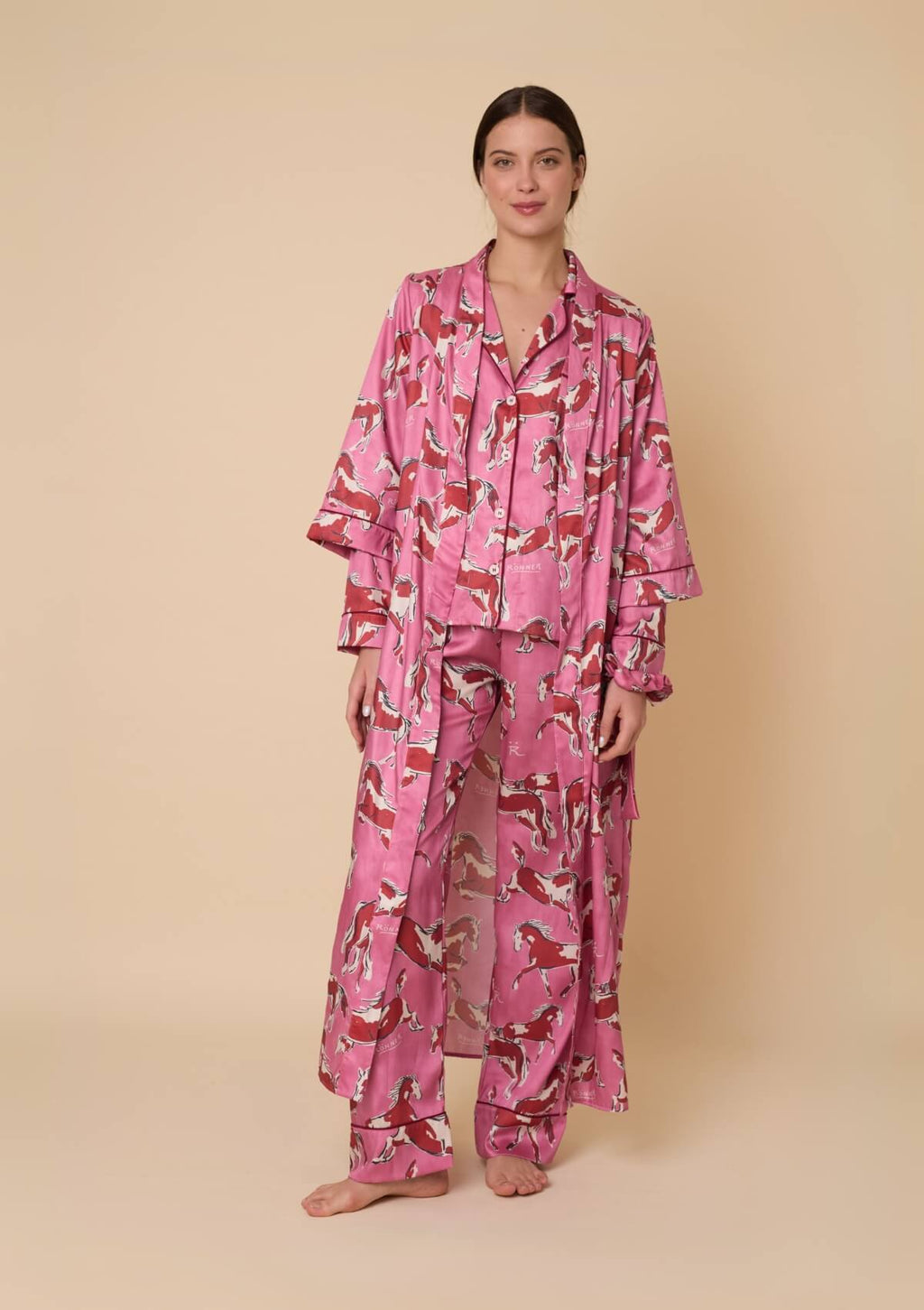 Rosabella Robe | Volt Print | Cerise