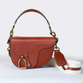 Signature Saddle Bag - Luxury Leather Handbag in Cognac