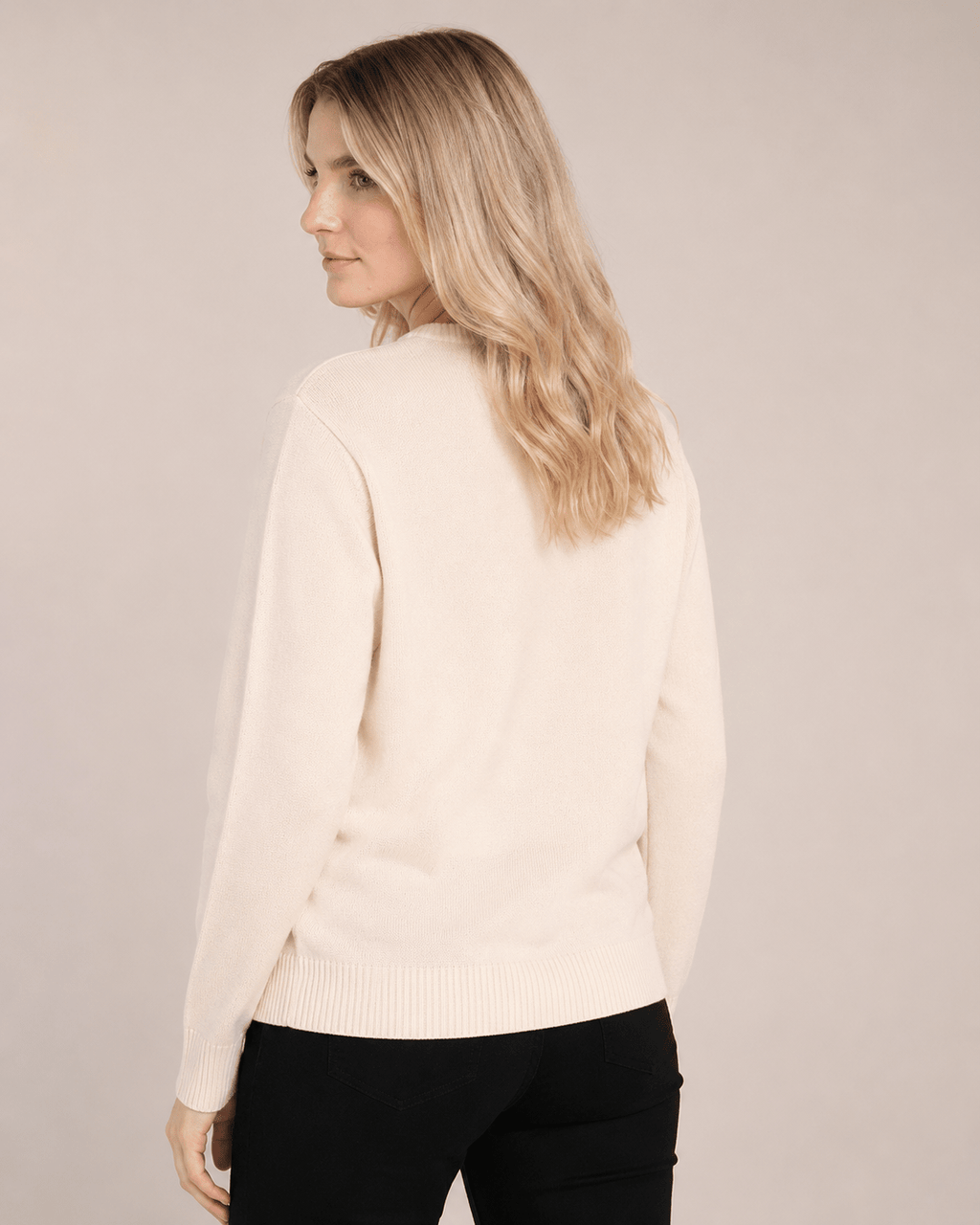 The Harlequin Horses Sweater | Cream