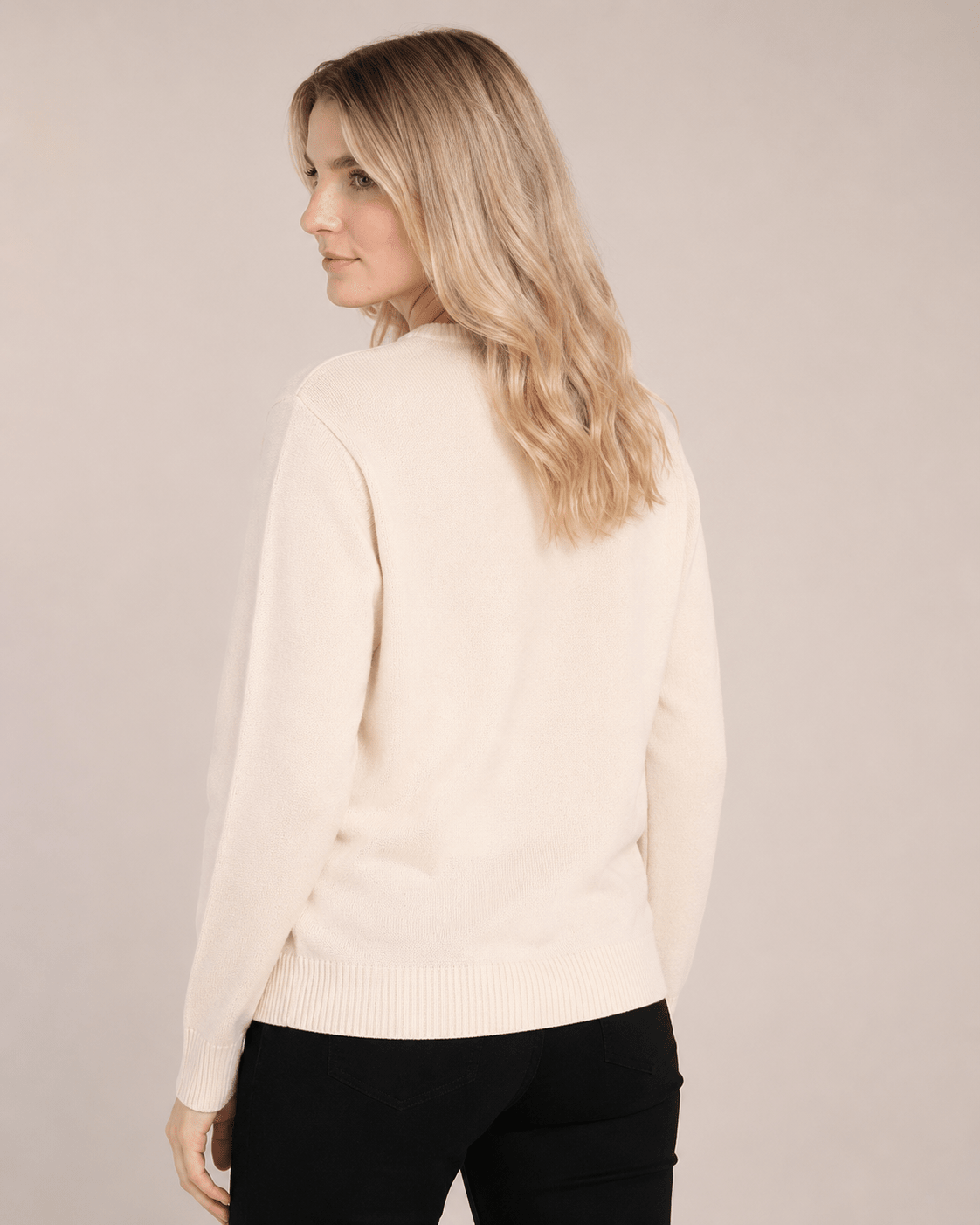 The Harlequin Horses Sweater | Cream