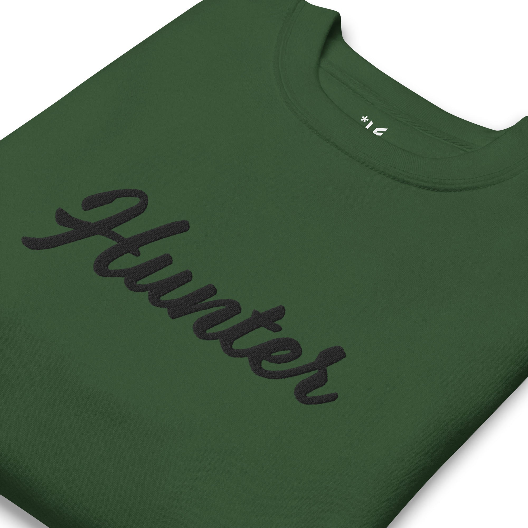 Unisex Premium Sweatshirt - Embroidered - Hunter (Darker Hues)