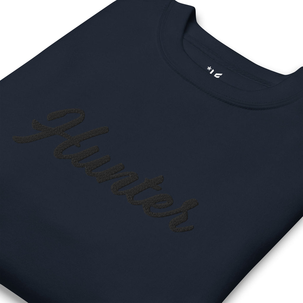 Unisex Premium Sweatshirt - Embroidered - Hunter (Darker Hues)