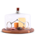 Horse Bit Glass Covered Cheese Wood Board