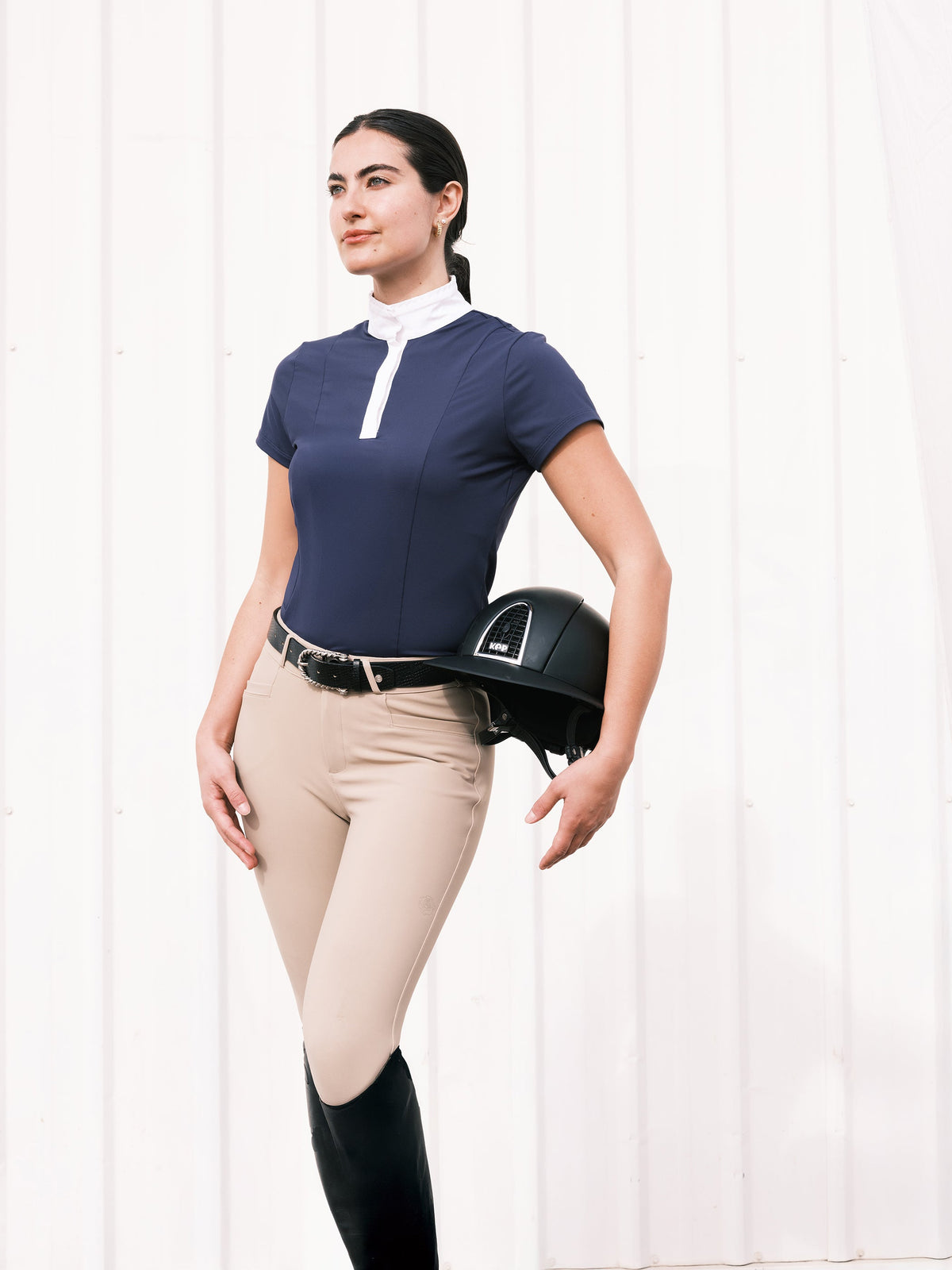 Hannah Childs Rachel Ruffle Short Sleeve Show Shirt